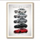 BMW M3 Evolution Timeline Wall Art