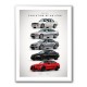BMW M3 Evolution Timeline Wall Art