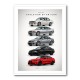 BMW M3 Evolution Timeline Wall Art