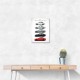 BMW M3 Evolution White Black Red Art Print