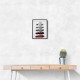 BMW M3 Evolution White Black Red Art Print