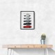 BMW M3 Evolution White Black Red Art Print