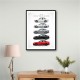 BMW M3 Evolution White Black Red Art Print