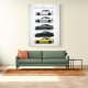 BMW M4 Evolution Sports Car Art Print