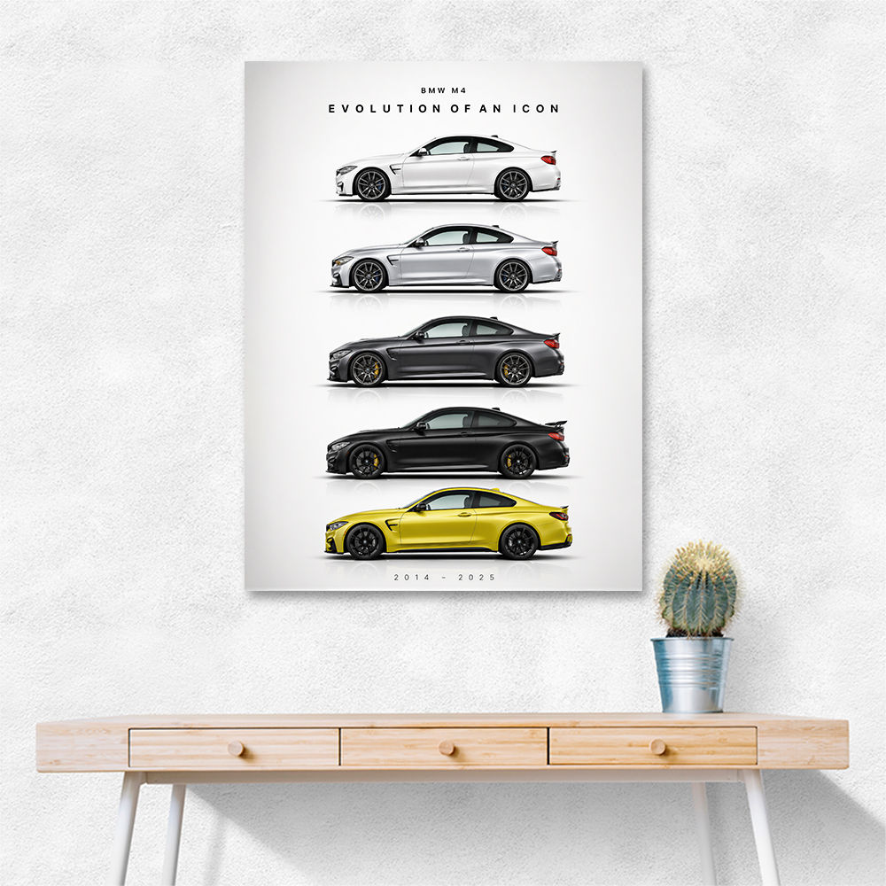 BMW M4 Evolution Sports Car Art Print