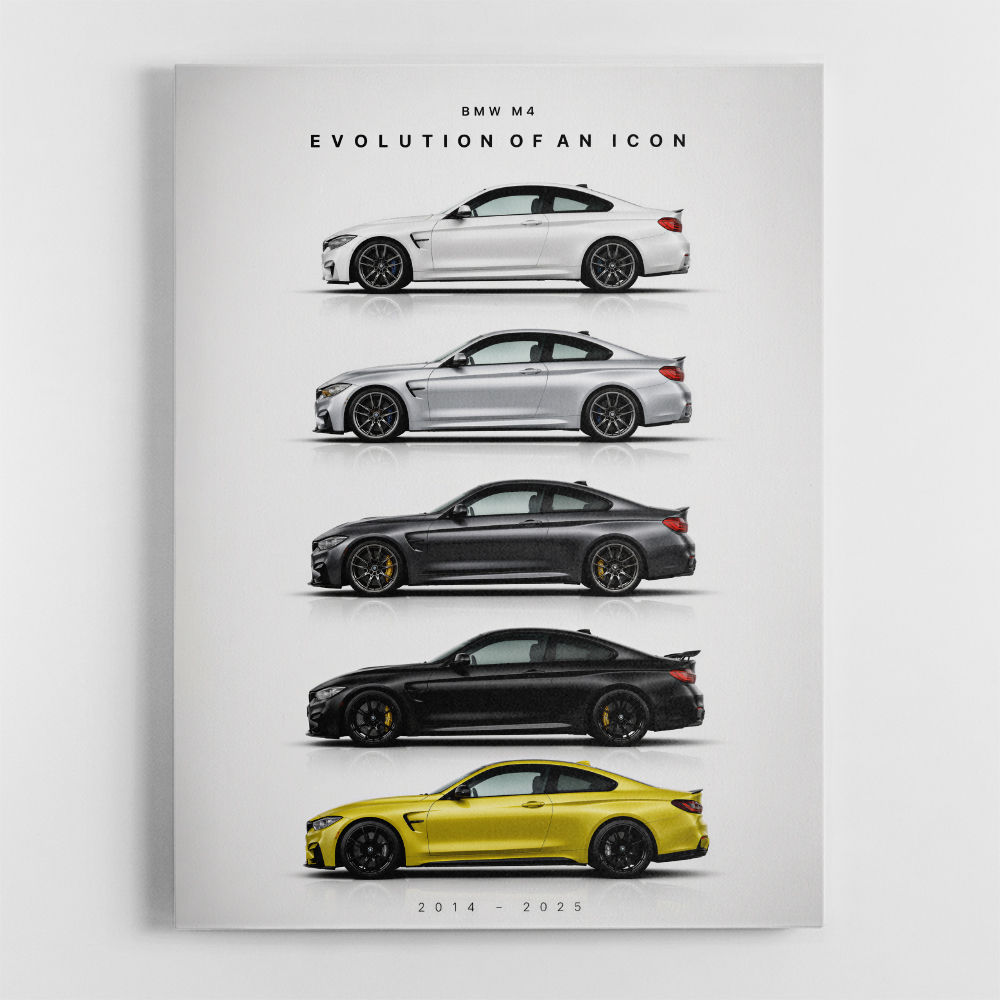 BMW M4 Evolution Sports Car Art Print
