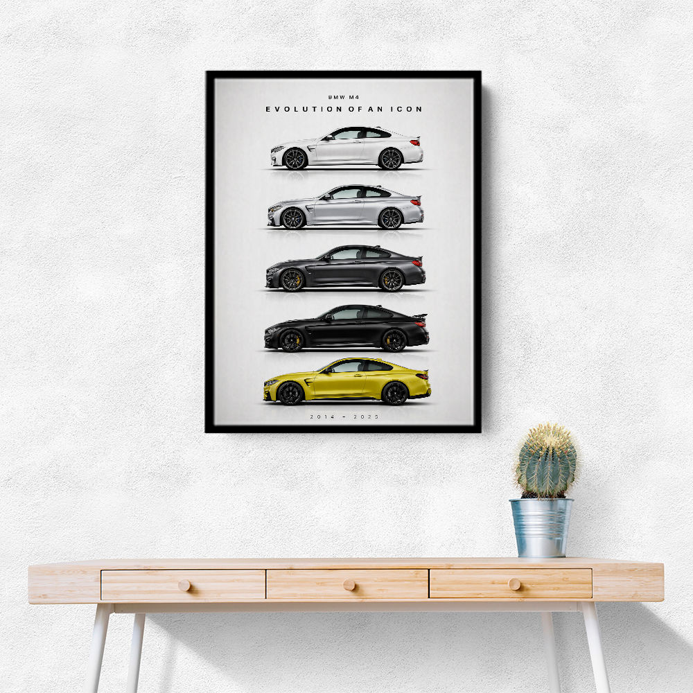 BMW M4 Evolution Sports Car Art Print