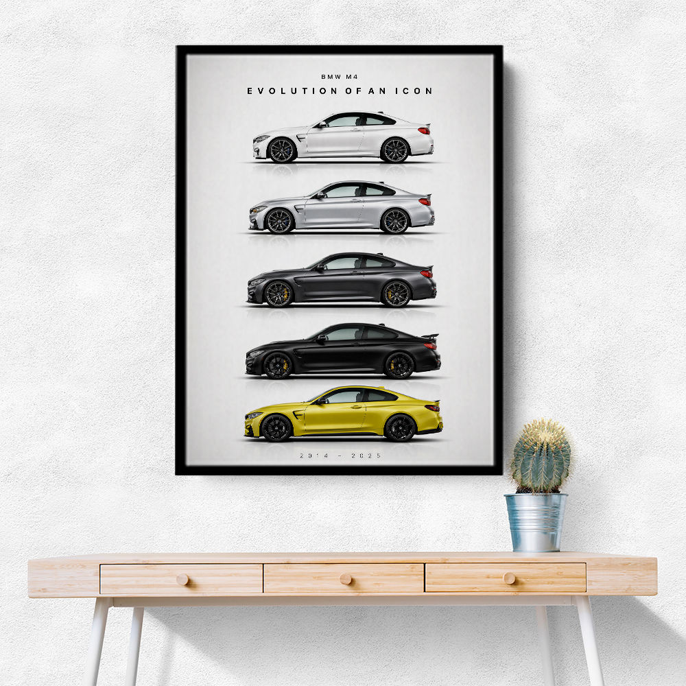 BMW M4 Evolution Sports Car Art Print