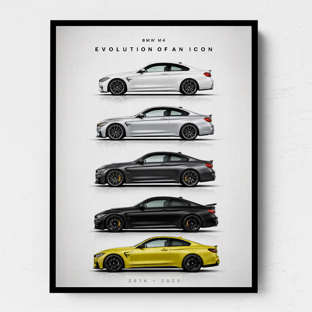 BMW M4 Evolution Sports Car Art Print