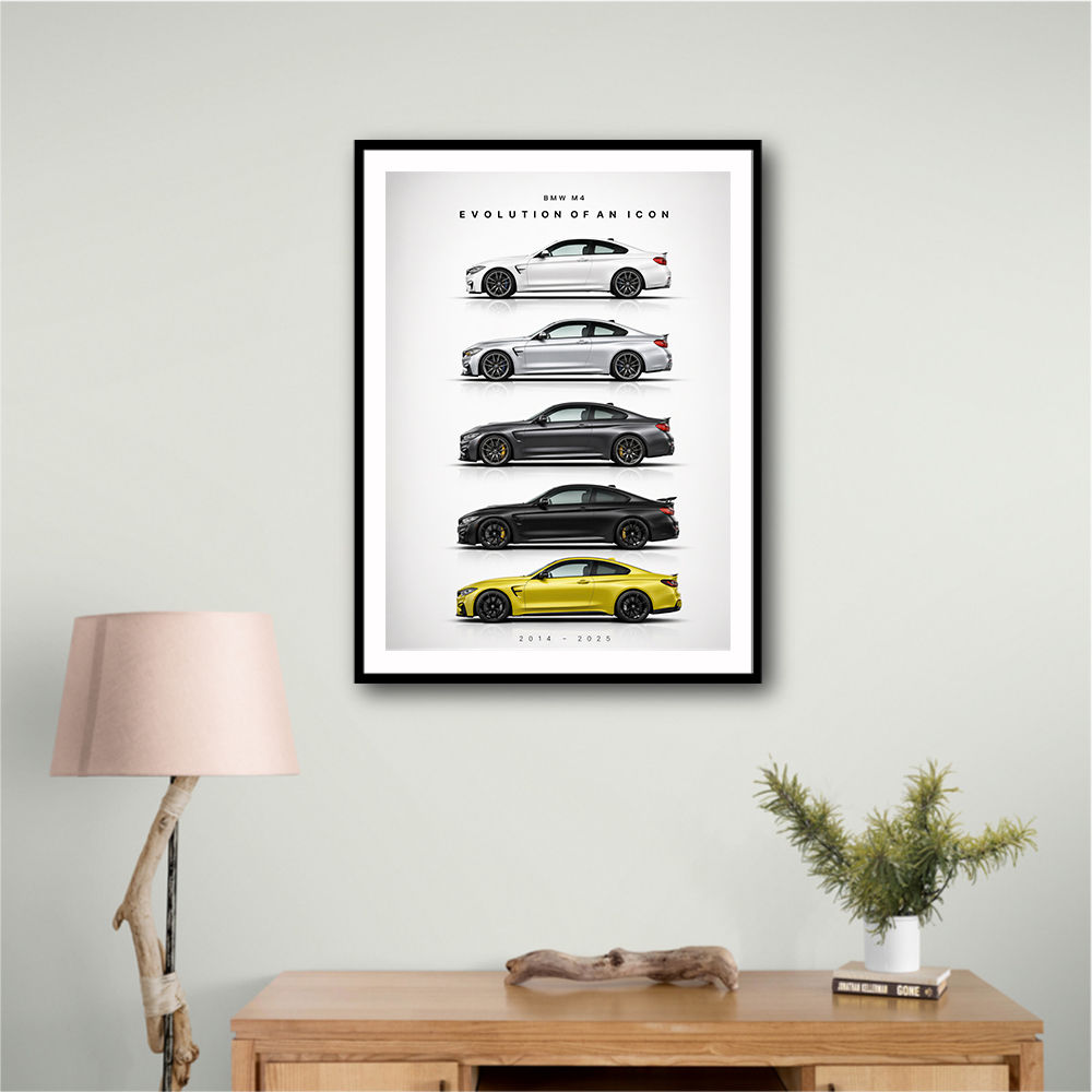 BMW M4 Evolution Sports Car Art Print