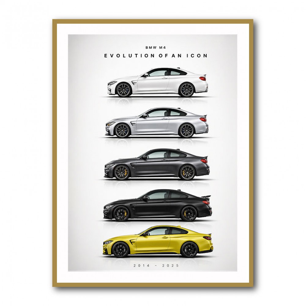 BMW M4 Evolution Sports Car Art Print