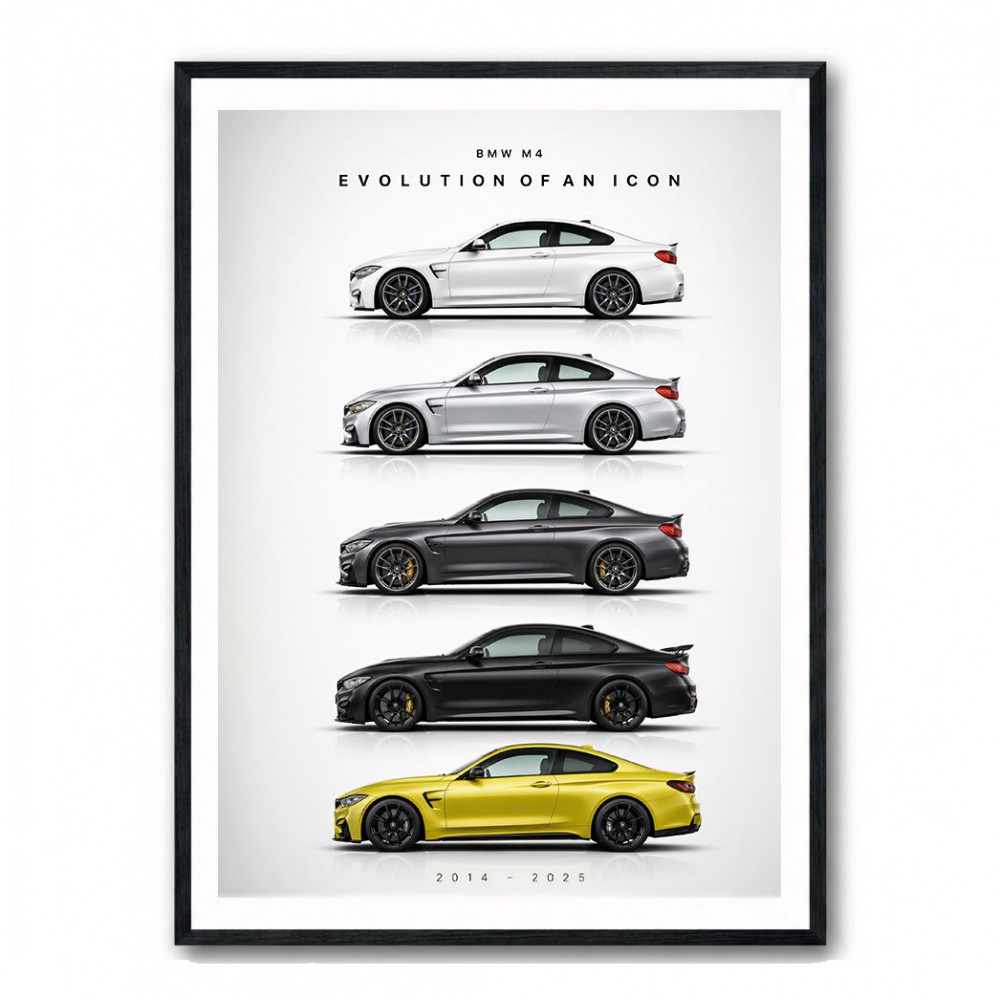 BMW M4 Evolution Sports Car Art Print