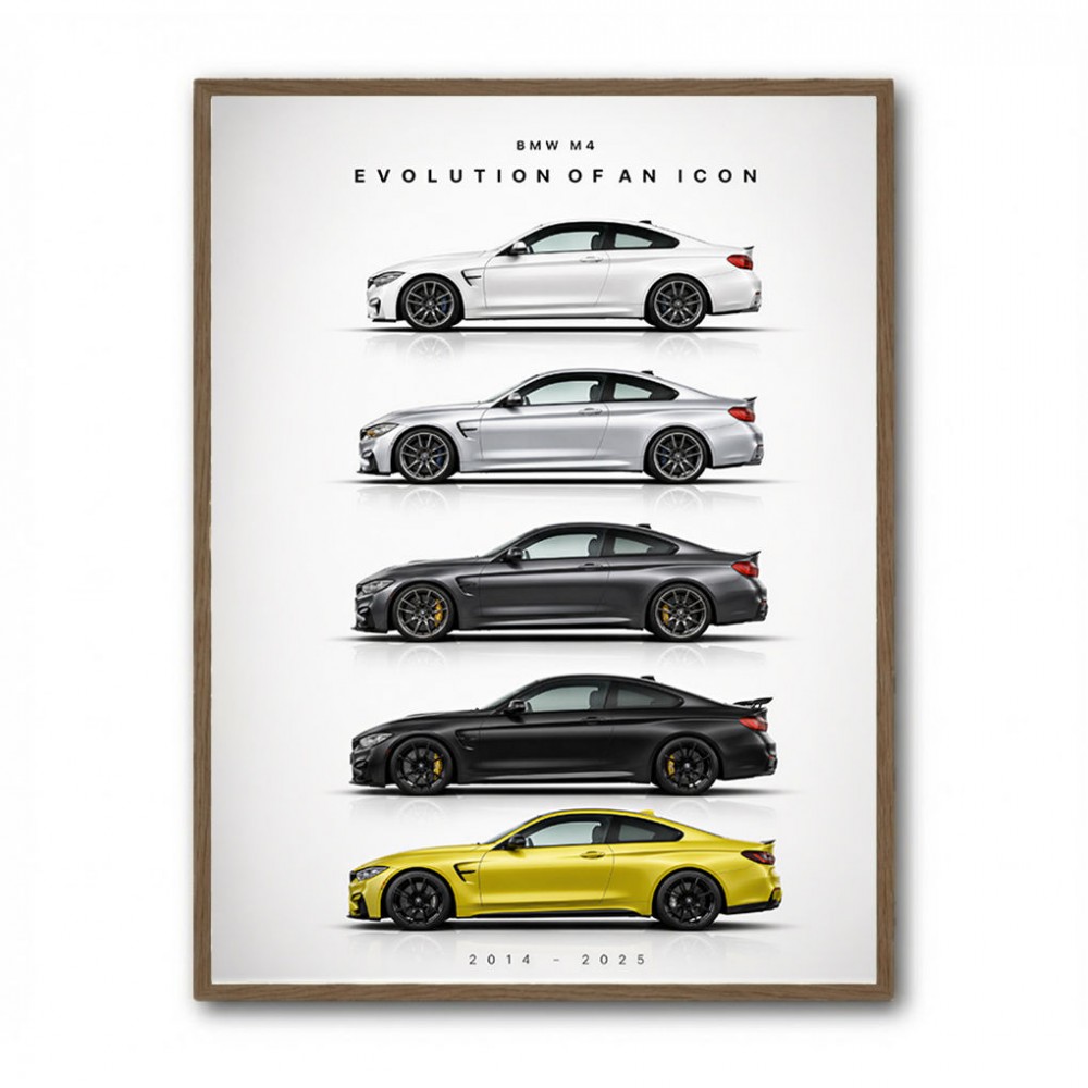 BMW M4 Evolution Sports Car Art Print