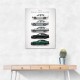 BMW M5 Evolution Generations Wall Art