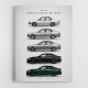BMW M5 Evolution Generations Wall Art