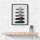 BMW M5 Evolution Generations Wall Art