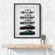 BMW M5 Evolution Generations Wall Art