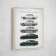 BMW M5 Evolution Generations Wall Art