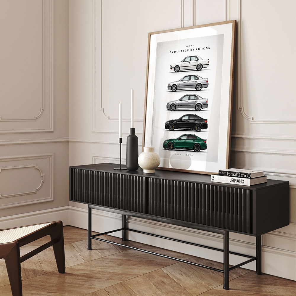 BMW M5 Evolution Generations Wall Art