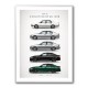 BMW M5 Evolution Generations Wall Art