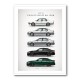 BMW M5 Evolution Generations Wall Art