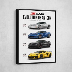 Corvette C8 Lineup The Future Of American Performance Art Print
