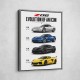 Corvette C8 Lineup The Future Of American Performance Art Print
