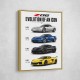 Corvette C8 Lineup The Future Of American Performance Art Print