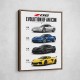 Corvette C8 Lineup The Future Of American Performance Art Print