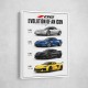 Corvette C8 Lineup The Future Of American Performance Art Print