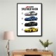 Corvette C8 Lineup The Future Of American Performance Art Print