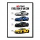 Corvette C8 Lineup The Future Of American Performance Art Print