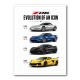 Corvette C8 Lineup The Future Of American Performance Art Print