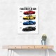 Corvette Evolution Series  From Vintage To Supercar Era Art Print