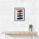 Corvette Evolution Series  From Vintage To Supercar Era Art Print