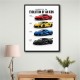 Corvette Evolution Series  From Vintage To Supercar Era Art Print