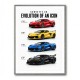 Corvette Evolution Series  From Vintage To Supercar Era Art Print