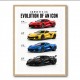 Corvette Evolution Series  From Vintage To Supercar Era Art Print