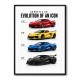 Corvette Evolution Series  From Vintage To Supercar Era Art Print