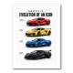 Corvette Evolution Series  From Vintage To Supercar Era Art Print