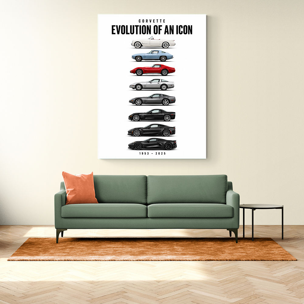 Corvette Legacy  The Complete Evolution Art Print