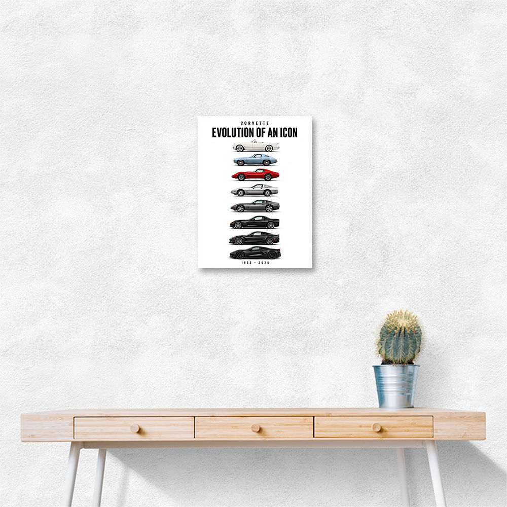 Corvette Legacy  The Complete Evolution Art Print