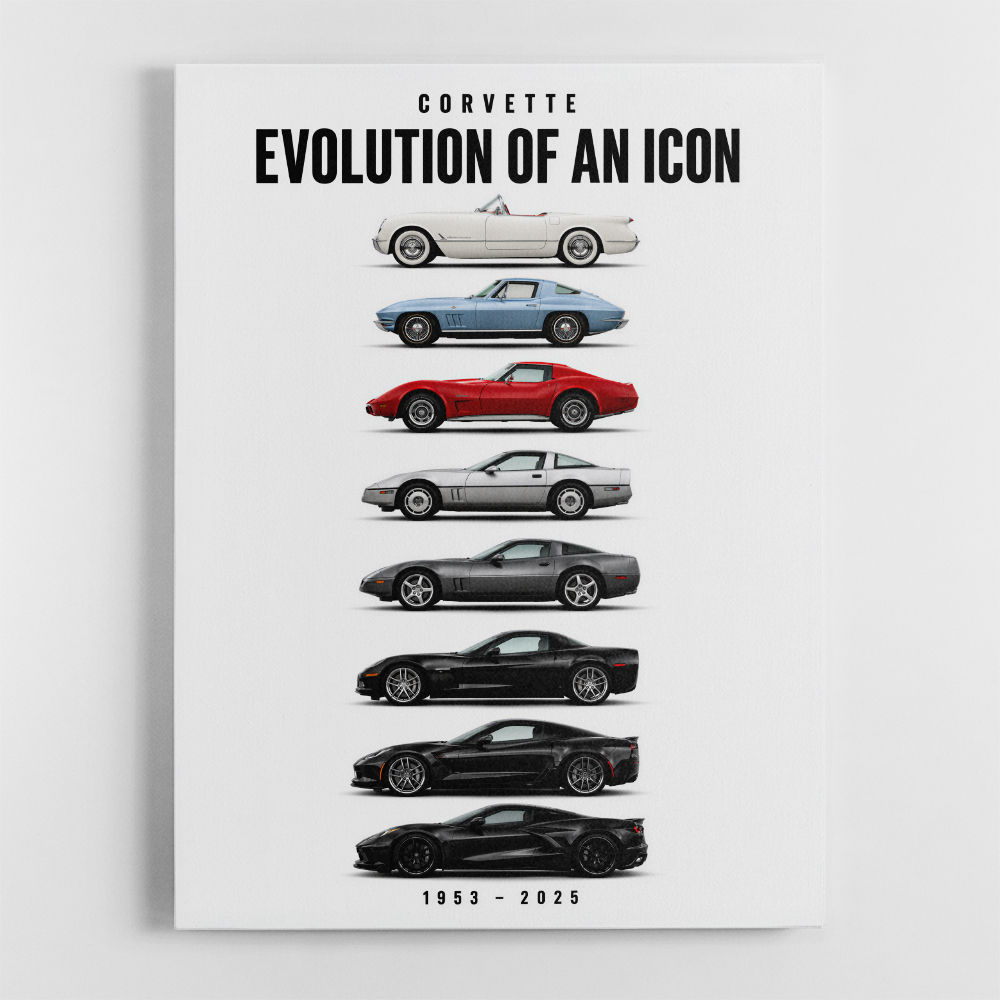 Corvette Legacy  The Complete Evolution Art Print