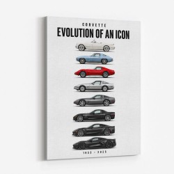 Corvette Legacy  The Complete Evolution Art Print