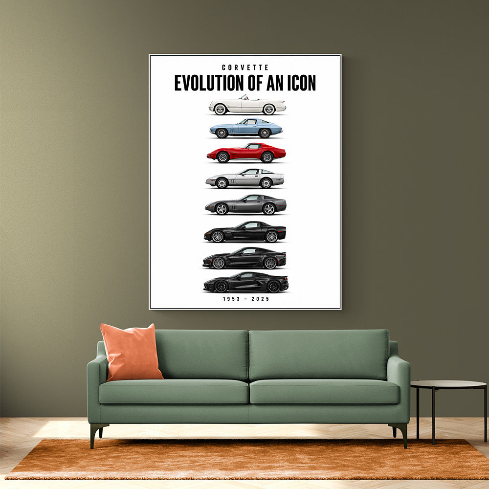 Corvette Legacy  The Complete Evolution Art Print