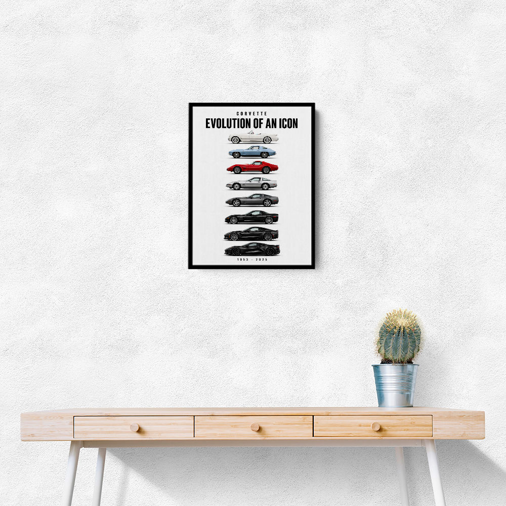 Corvette Legacy  The Complete Evolution Art Print