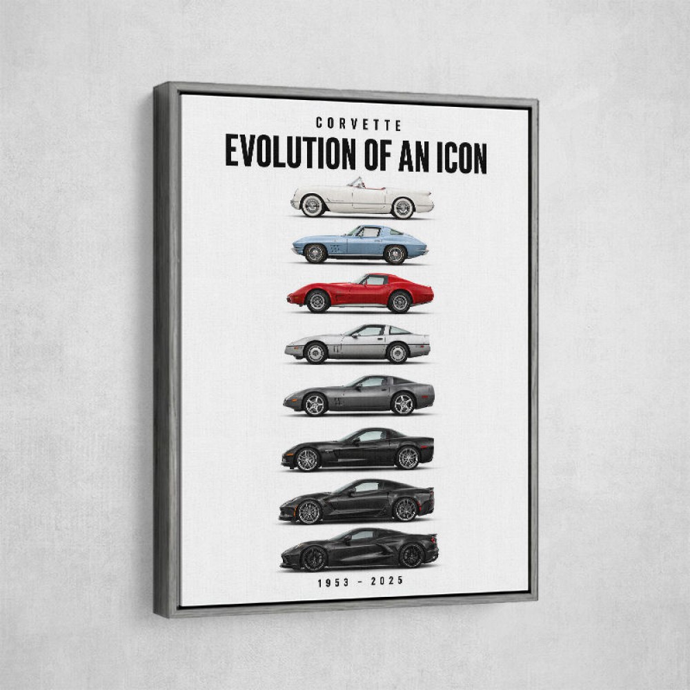 Corvette Legacy  The Complete Evolution Art Print