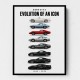 Corvette Legacy  The Complete Evolution Art Print