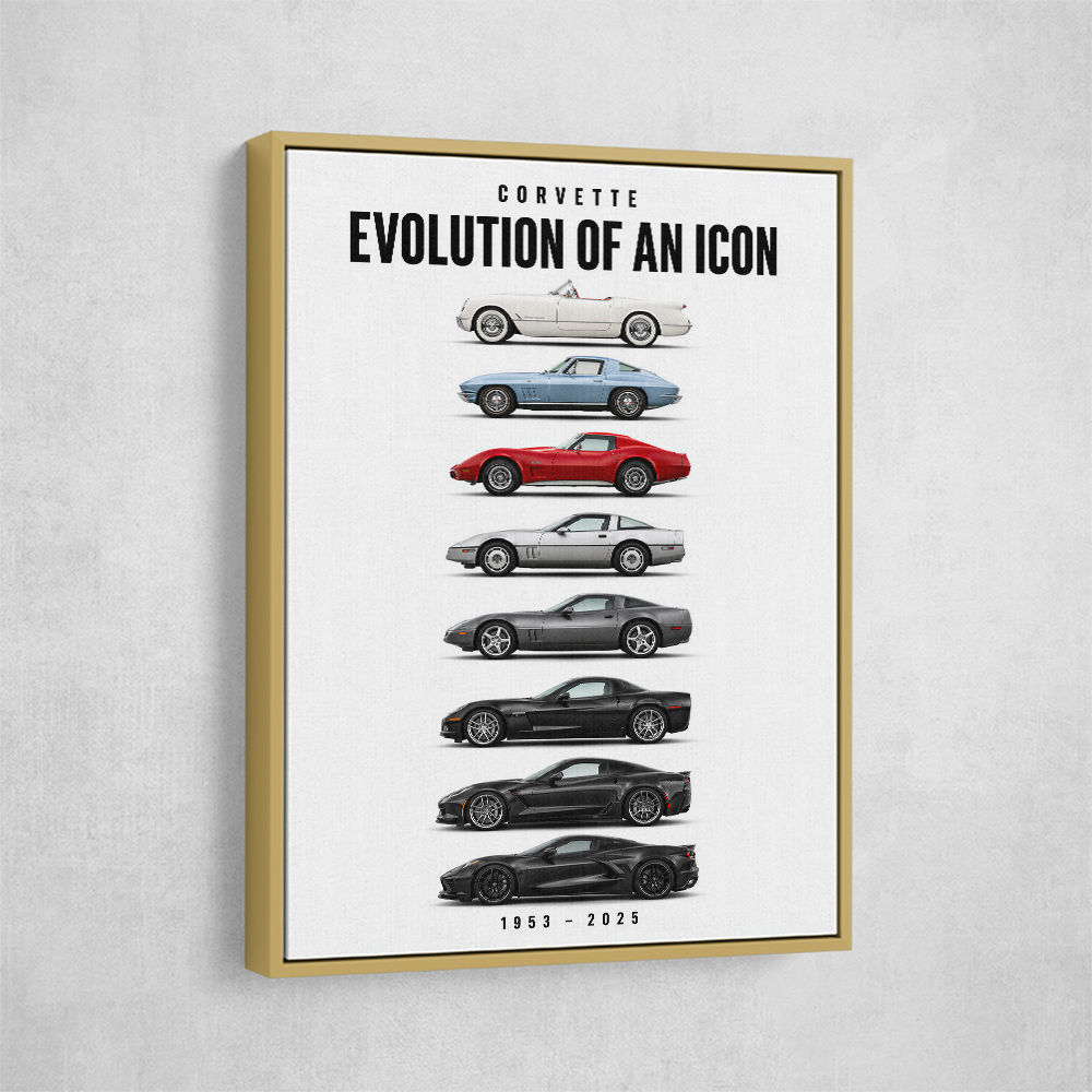 Corvette Legacy  The Complete Evolution Art Print