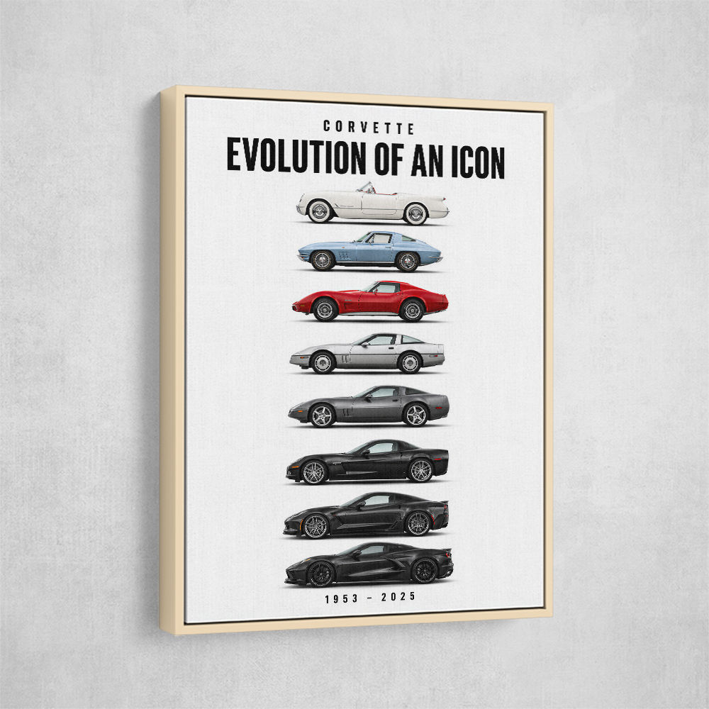 Corvette Legacy  The Complete Evolution Art Print